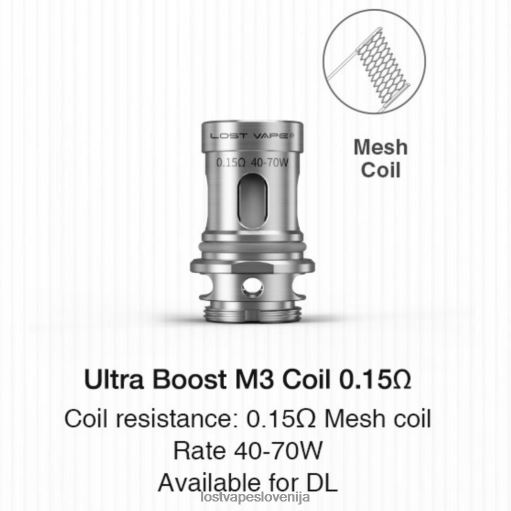 Lost Vape Customer Service 4XFR6348 | Lost Vape Ultra ojačevalne tuljave (5 kosov) m3 v2 0,15 ohma