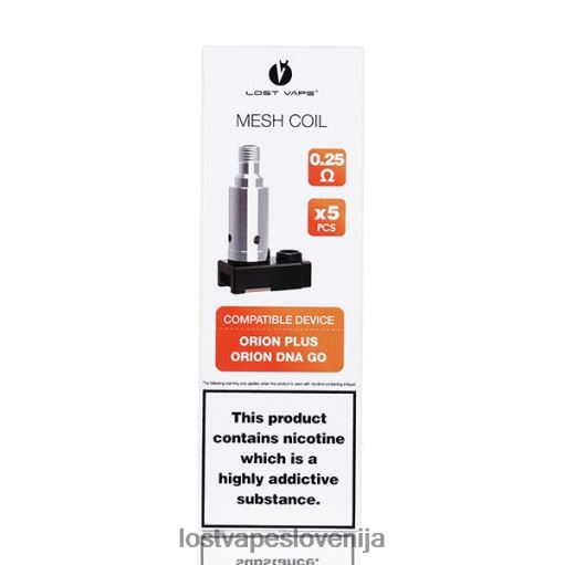 Lost Vape Near Me Slovenija 4XFR6326 | Lost Vape Orion plus DNK nadomestne tuljave (paket 5 kosov) 0,5 ohma