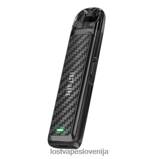 Lost Vape Disposable 4XFR6225 | Lost Vape URSA pod komplet | 800 mah črna ogljikova vlakna