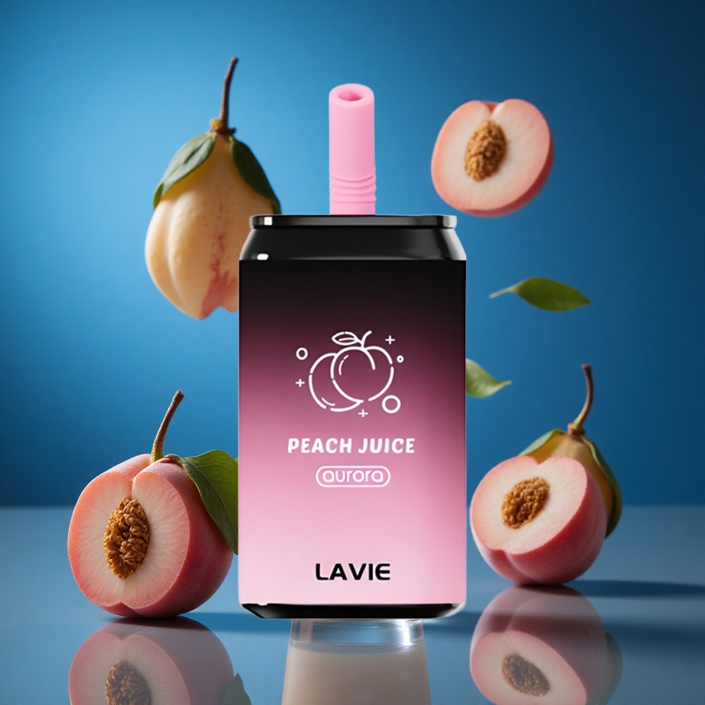 LAVIE Aurora 11000 Puffs Breskov Sok Type C Polnjenje Slovenija vapes