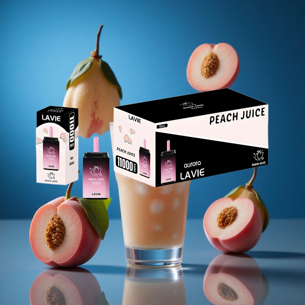 LAVIE Aurora 11000 Puffs Breskov Sok Type C Polnjenje Slovenija vapes