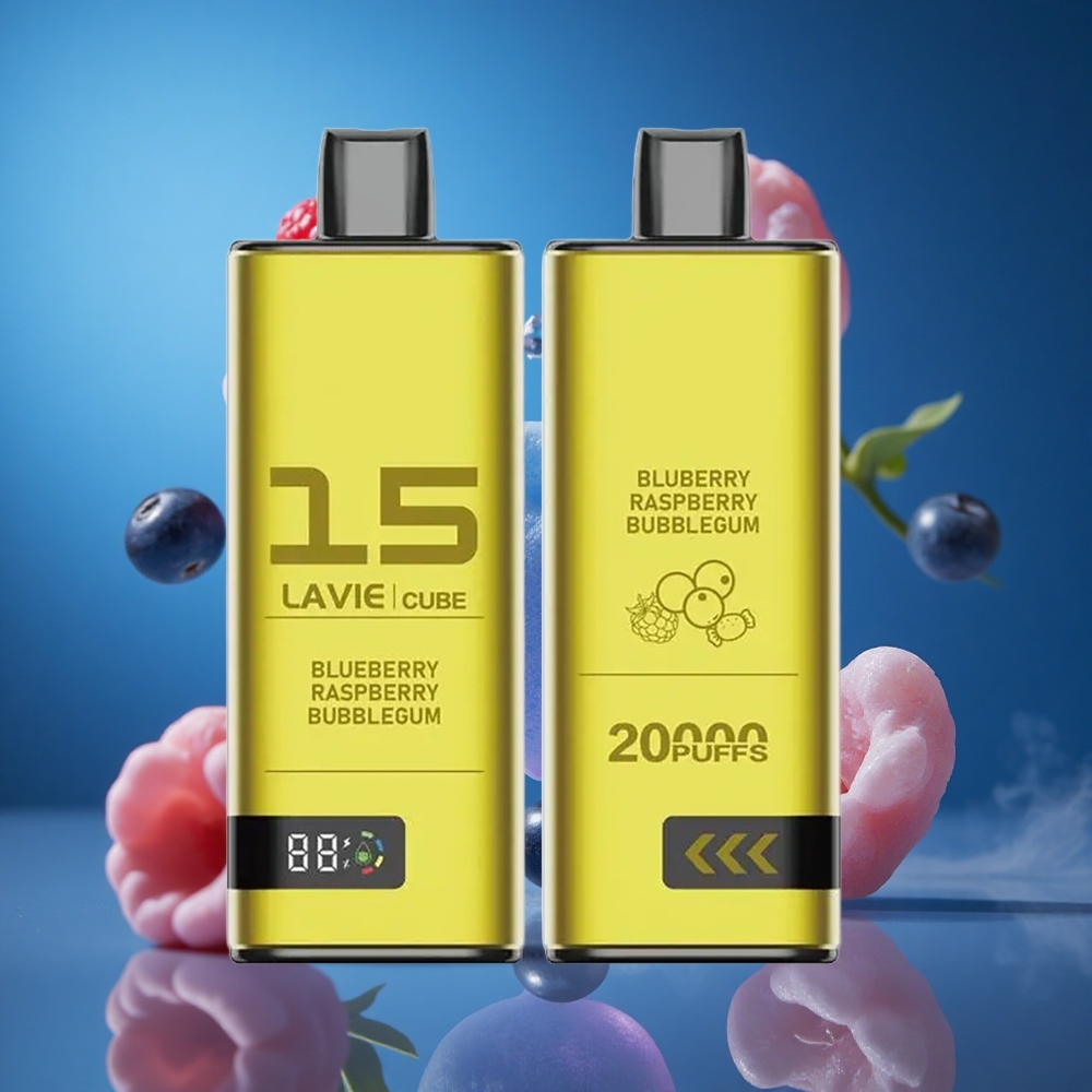 Lavie Cube 20000 Puffs Za enkratno uporabo Vape Borovnica Malina Bubblegum Slovenija vapes