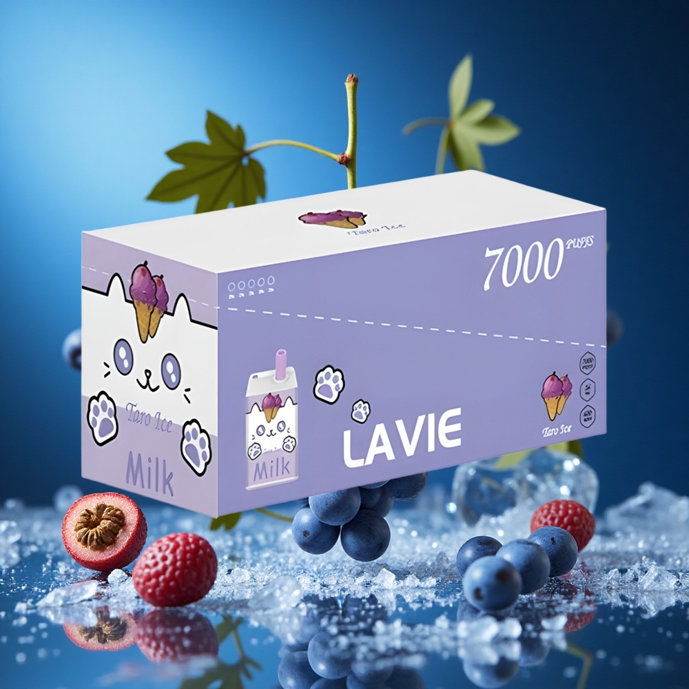 LAVIE Milk 7000 Puffs Grozdji Led Slovenija vapes Tip C Polnjenje 600mAh