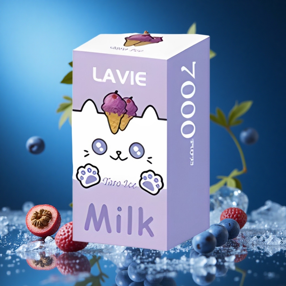 LAVIE Milk 7000 Puffs Grozdji Led Slovenija vapes Tip C Polnjenje 600mAh