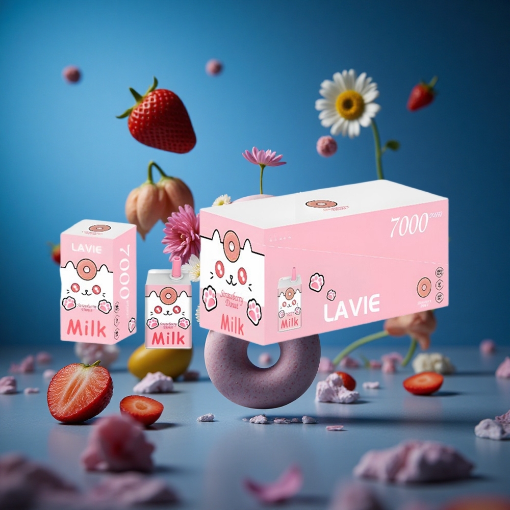 LAVIE Milk 7000 Puffs Jagoda Krof Kombinacija 16ML Slovenija vapes