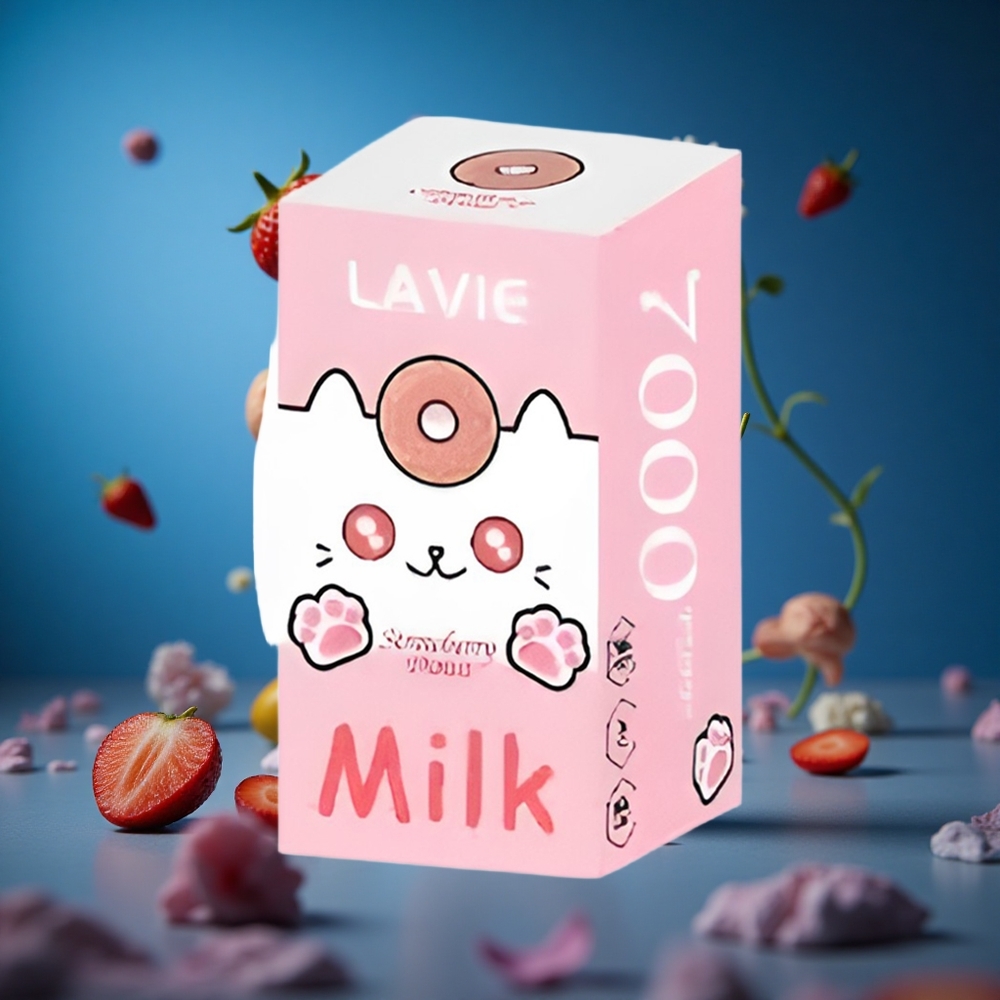 LAVIE Milk 7000 Puffs Jagoda Krof Kombinacija 16ML Slovenija vapes