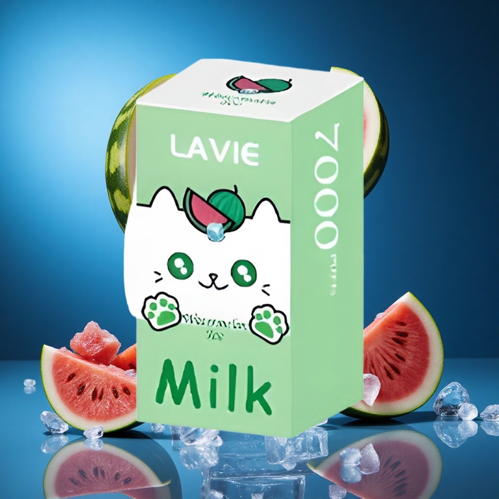 LAVIE Milk 7000 Puffs Lubenica Led Kombinacija 16ML Tip C Slovenija vapes