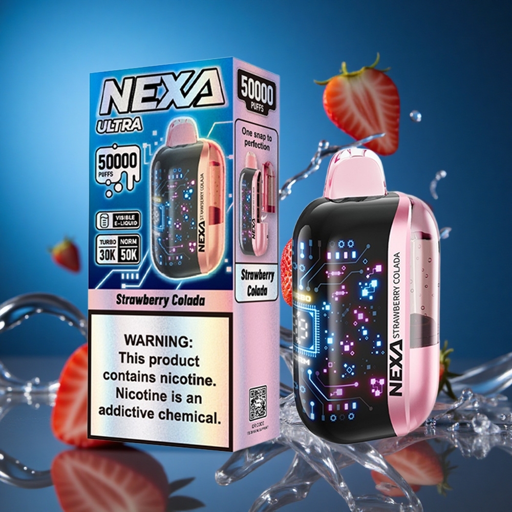NEXA Ultra 50000 Puffs Jagodna Kolada 20ml Napolnjena Zmogljivost Slovenija vapes