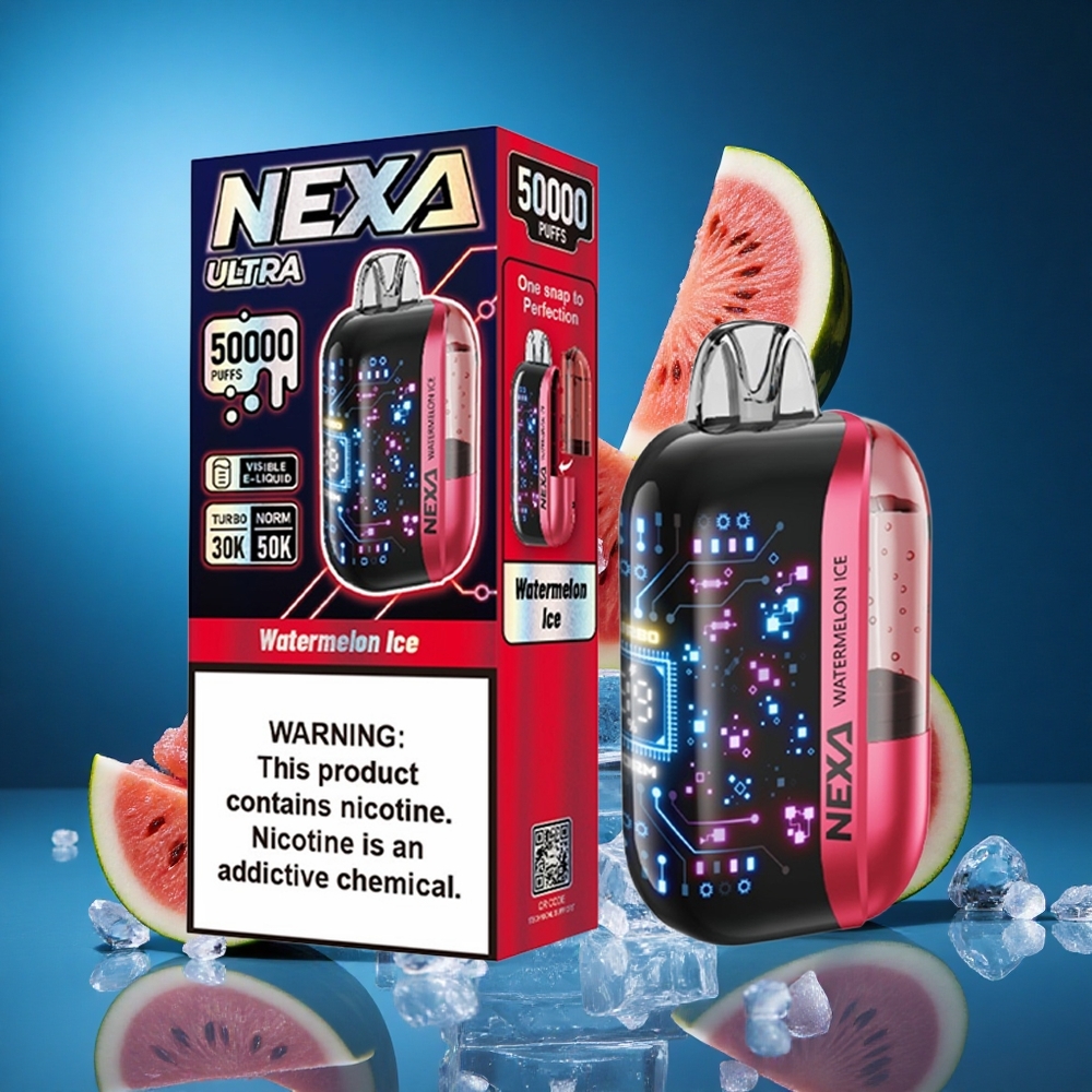 NEXA Ultra 50000 Puffs Lubenica Led Za enkratno uporabo Vape 20ml 800mah Slovenija vapes