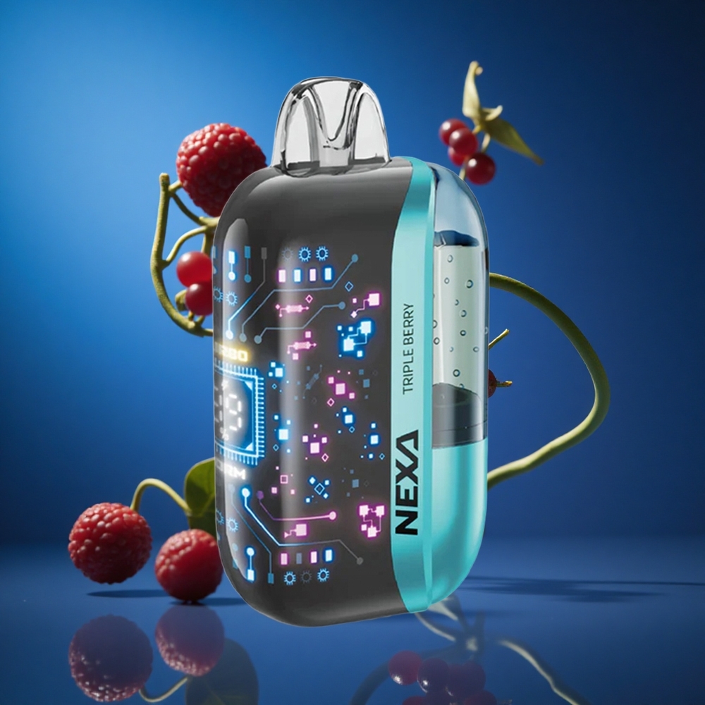 NEXA Ultra 50000 Puffs Trojne Jagode Za enkratno uporabo Vape 20ml Prednapolnjeno 800mah Baterija Slovenija vapes