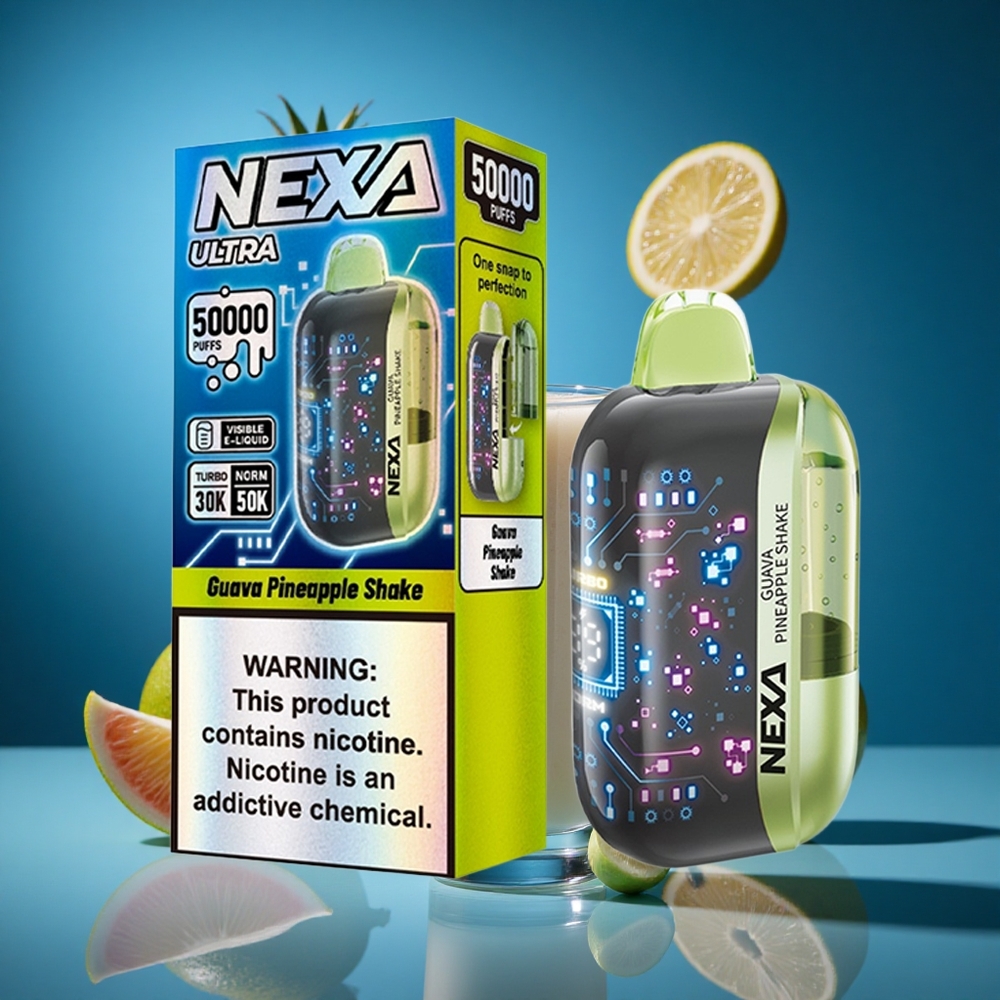 NEXA Ultra 50000 Puffs Za enkratno uporabo Vape Guajava Ananas Shake 20ml 800mah Slovenija vapes