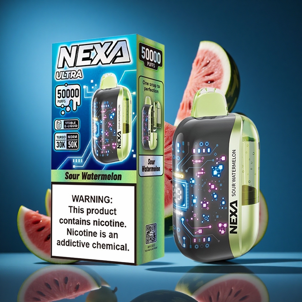 NEXA Ultra 50000 Puffs Za enkratno uporabo Vape Kisla Lubenica 20ml Slovenija vapes