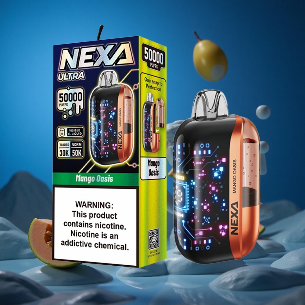 NEXA Ultra 50000 Puffs Za enkratno uporabo Vape Mango Oaza 20ml Slovenija vapes