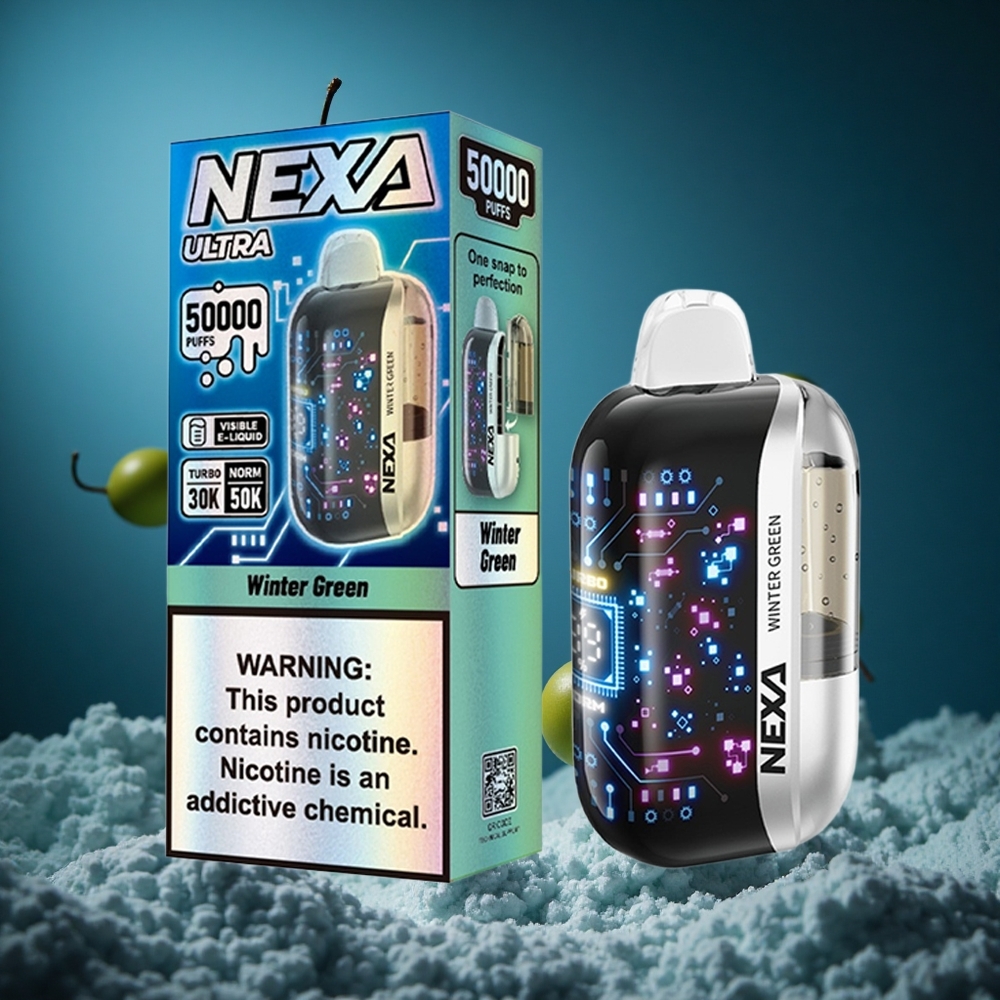 NEXA Ultra 50000 Puffs Zimsko Zelena 20ml Predpolnjeni Kapaciteta Slovenija vapes