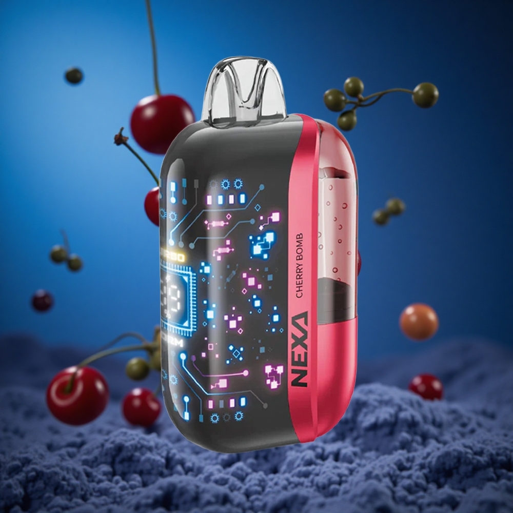 NEXA Ultra 50000 Puffs Češnja Bomb Display Screen Slovenija vapes