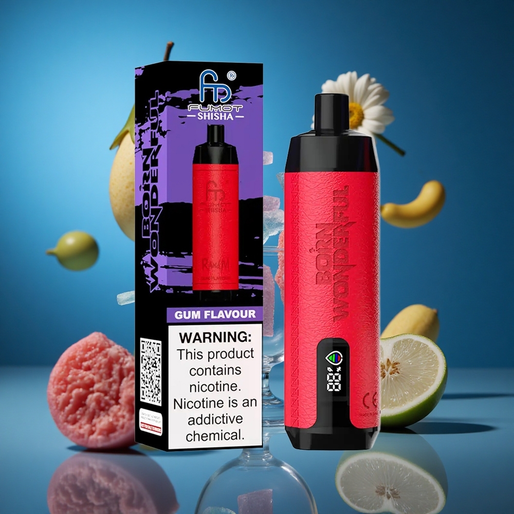 RandM Fumot Shisha 10000 Puffs 18ml Prednapolnjena E-tekočina Gumi Okus Slovenija vapes