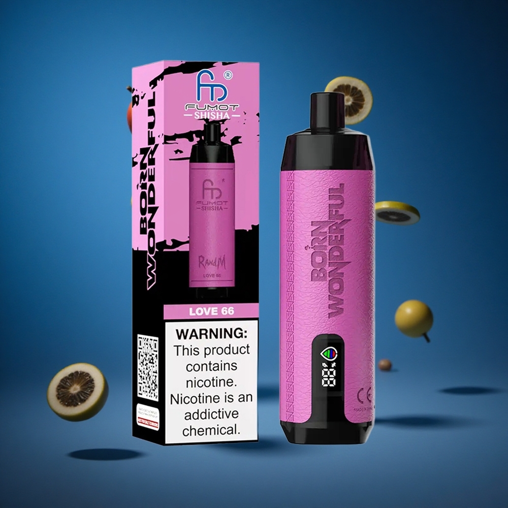 RandM Fumot Shisha 10000 Puffs Za enkratno uporabo Vape Ljubezen 66 18ml Prednapolnjene tekočine Slovenija vapes