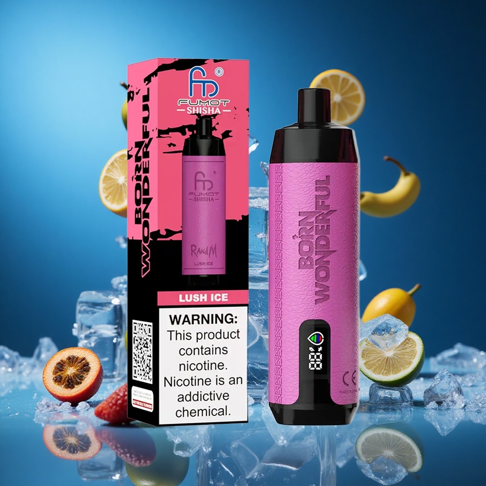 RandM Fumot Shisha 10000 Puffs Za enkratno uporabo Vape Lush Ice (Sladka Led) Slovenija vapes