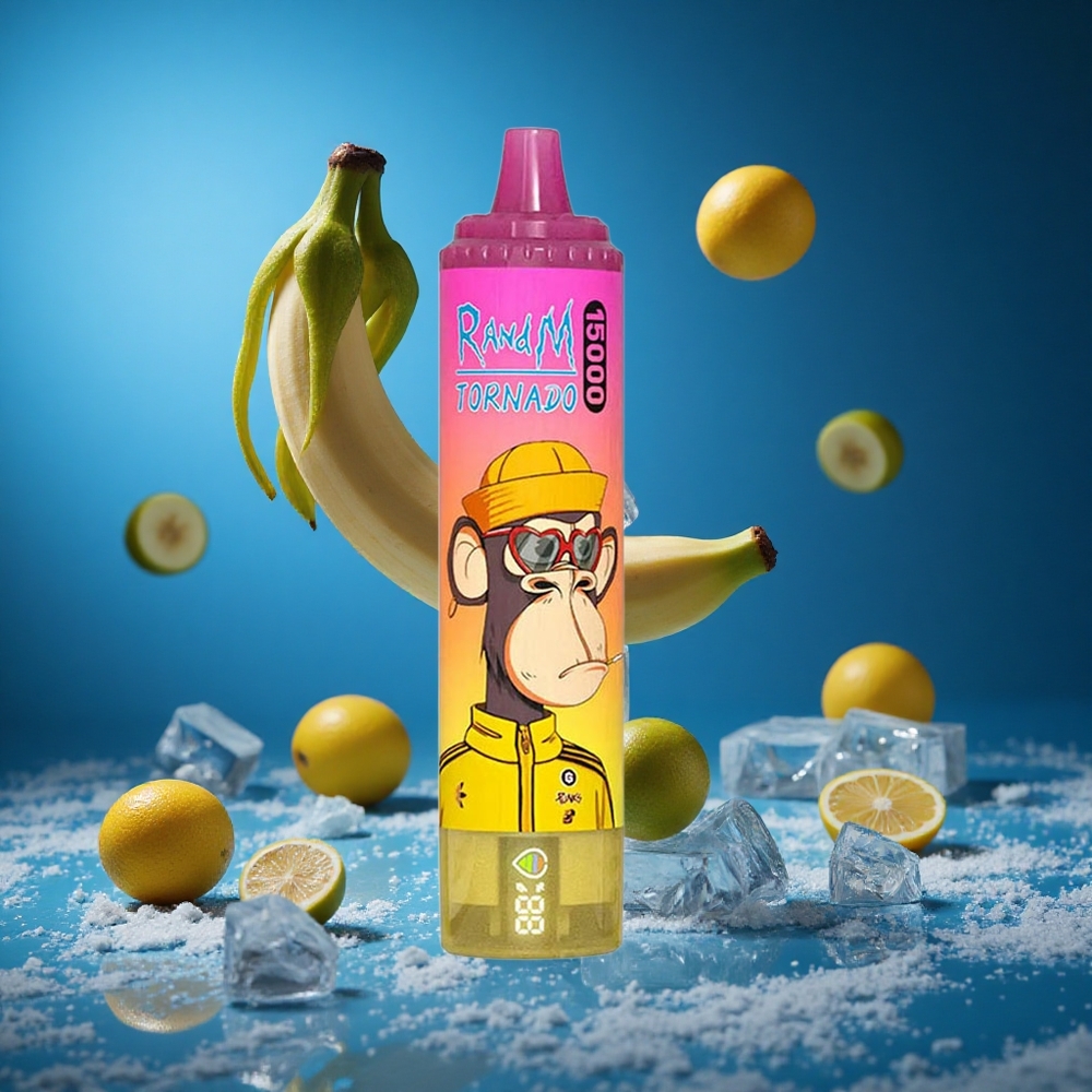 RandM Fumot Tornado 15000 Puffs Banan Sladoled Slovenija vapes