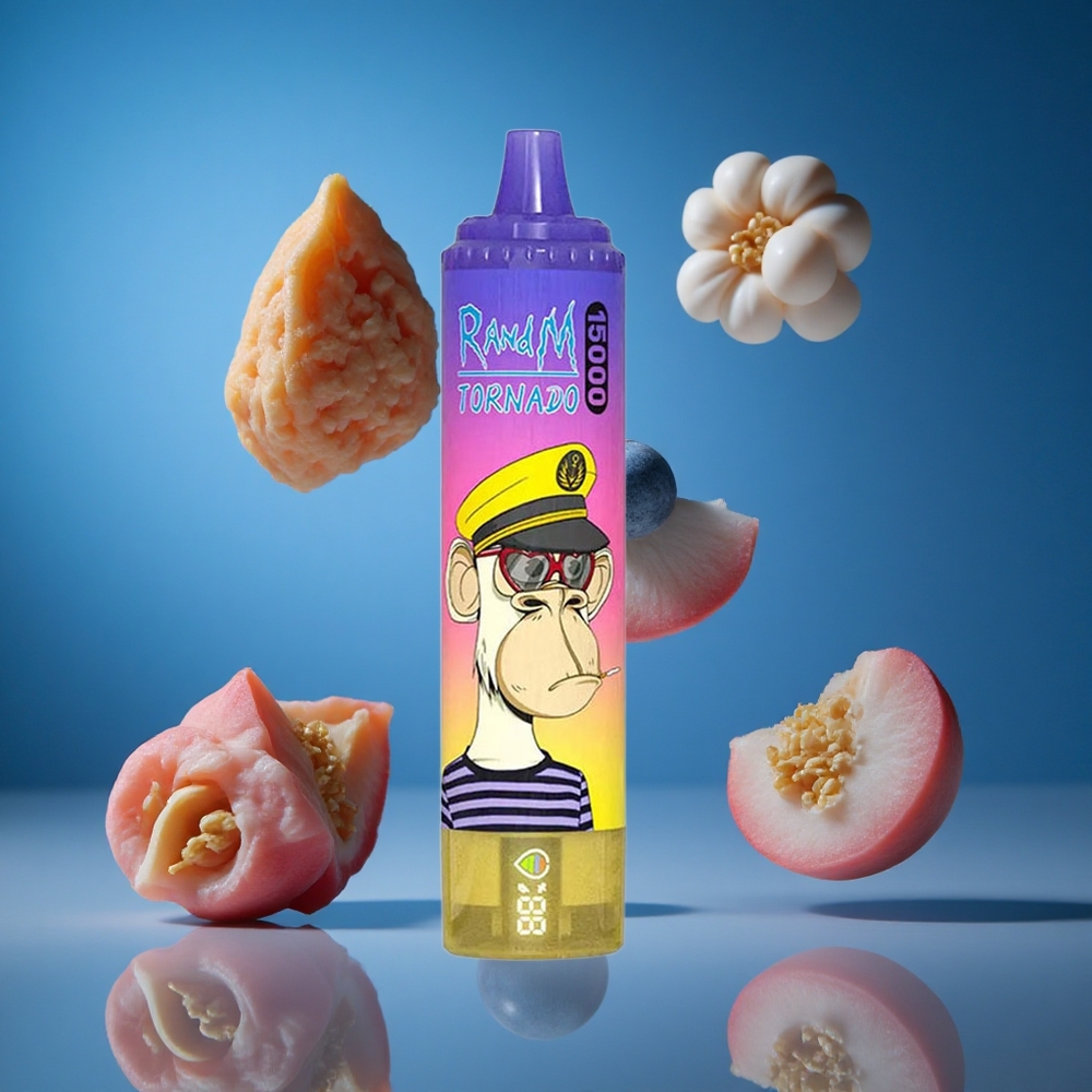 RandM Fumot Tornado 15000 Puffs Breskeva Borovnica Sladkarija 25ml Slovenija vapes