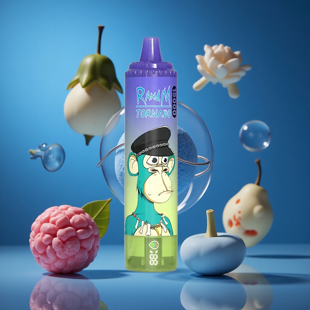RandM Fumot Tornado 15000 Puffs Disposabilni Vape Borovnica Žvečilni Gumi 25ml Slovenija vapes
