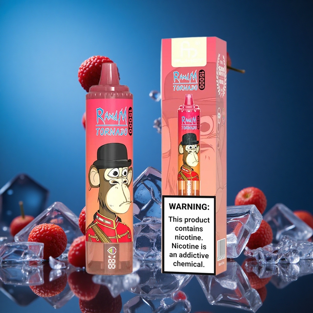 RandM Fumot Tornado 15000 Puffs Disposabilni Vape Rdeča Energija Led Slovenija vapes
