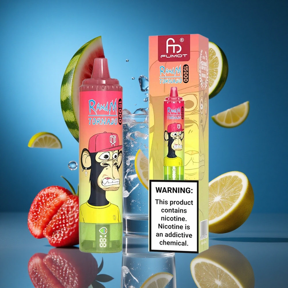 RandM Fumot Tornado 15000 Puffs Jagoda Lubenica Limonada 25ml Slovenija vapes