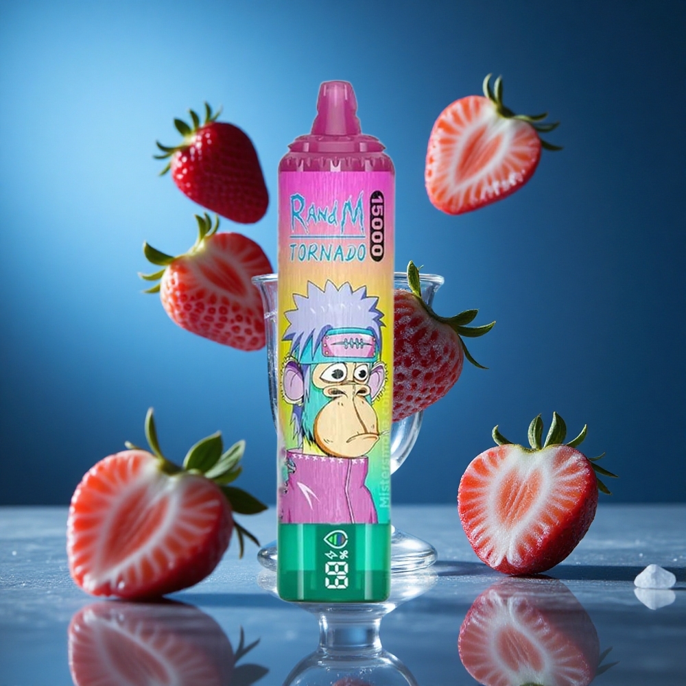 RandM Fumot Tornado 15000 Puffs Ledena Jagoda 25ml Slovenija vapes