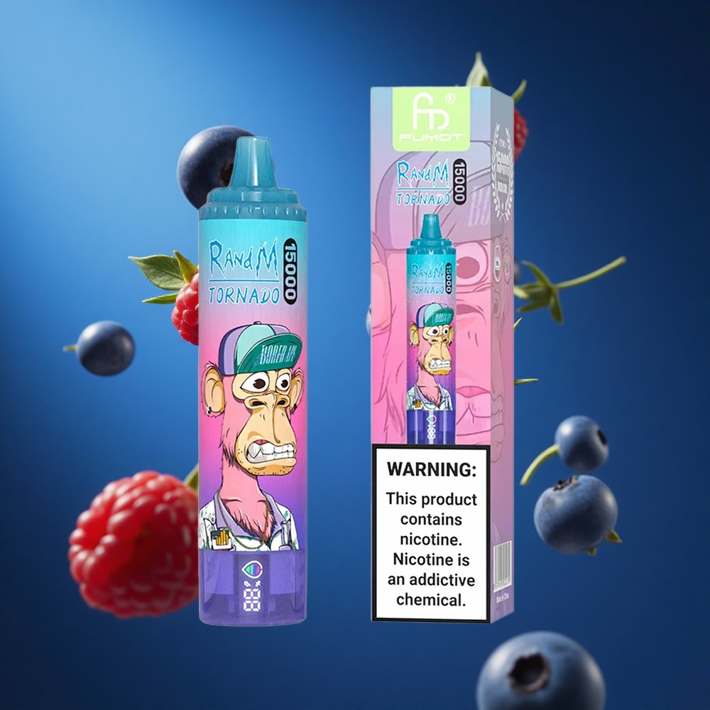 RandM Fumot Tornado 15000 Puffs Za enkratno uporabo Vape Borovnica Malina 25ml Slovenija vapes