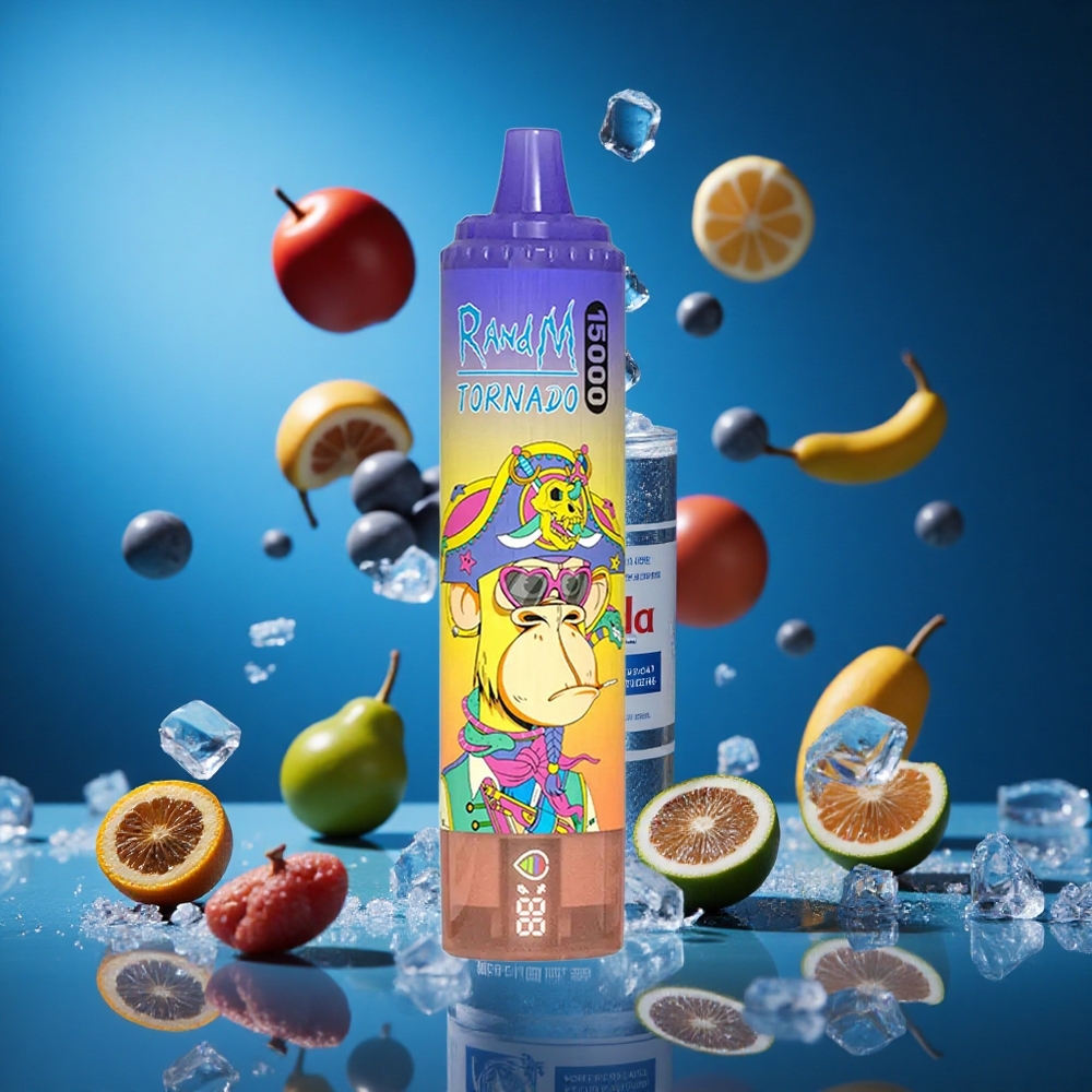 RandM Fumot Tornado 15000 Puffs Za enkratno uporabo Vape Cola Led (Slovenija vapes)