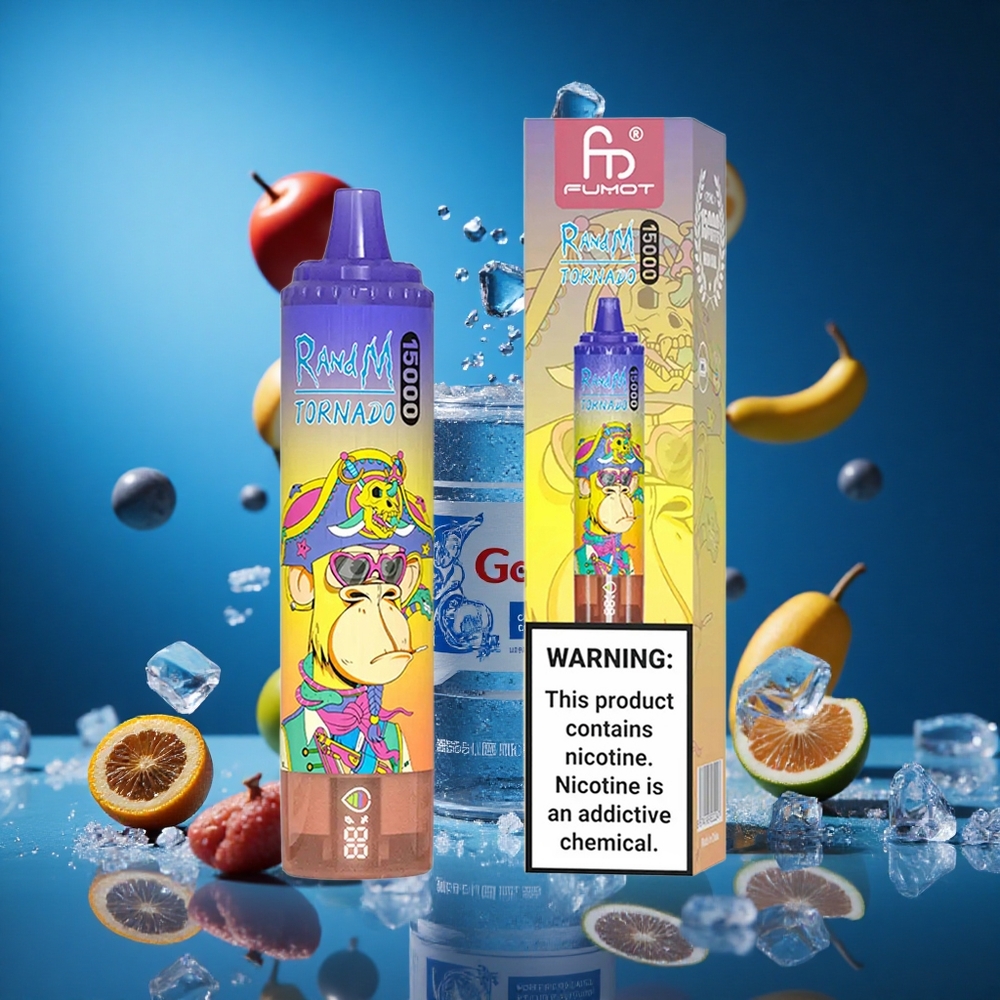 RandM Fumot Tornado 15000 Puffs Za enkratno uporabo Vape Cola Led (Slovenija vapes)