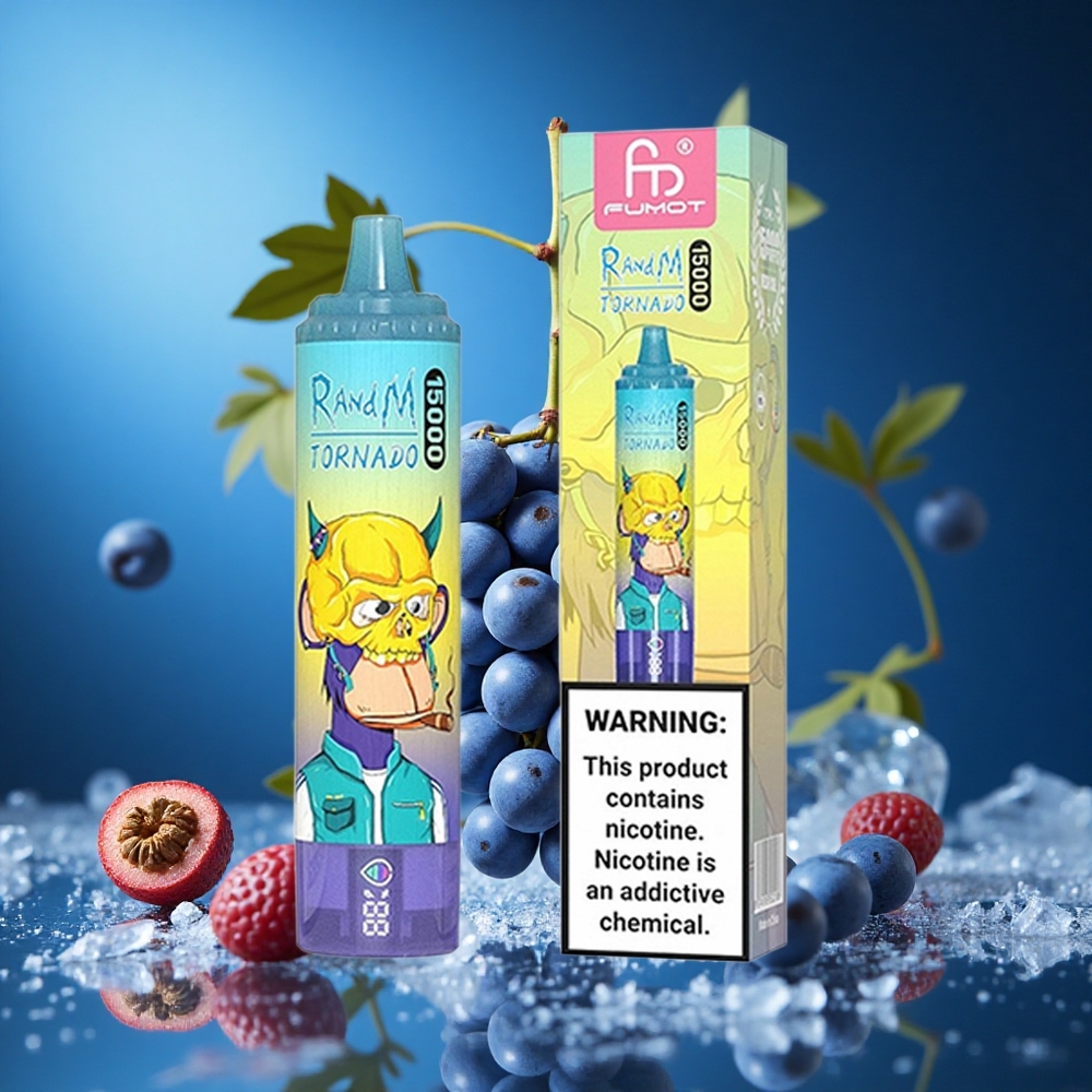 RandM Fumot Tornado 15000 Puffs Za enkratno uporabo Vape Grozdni Led Slovenija vapes