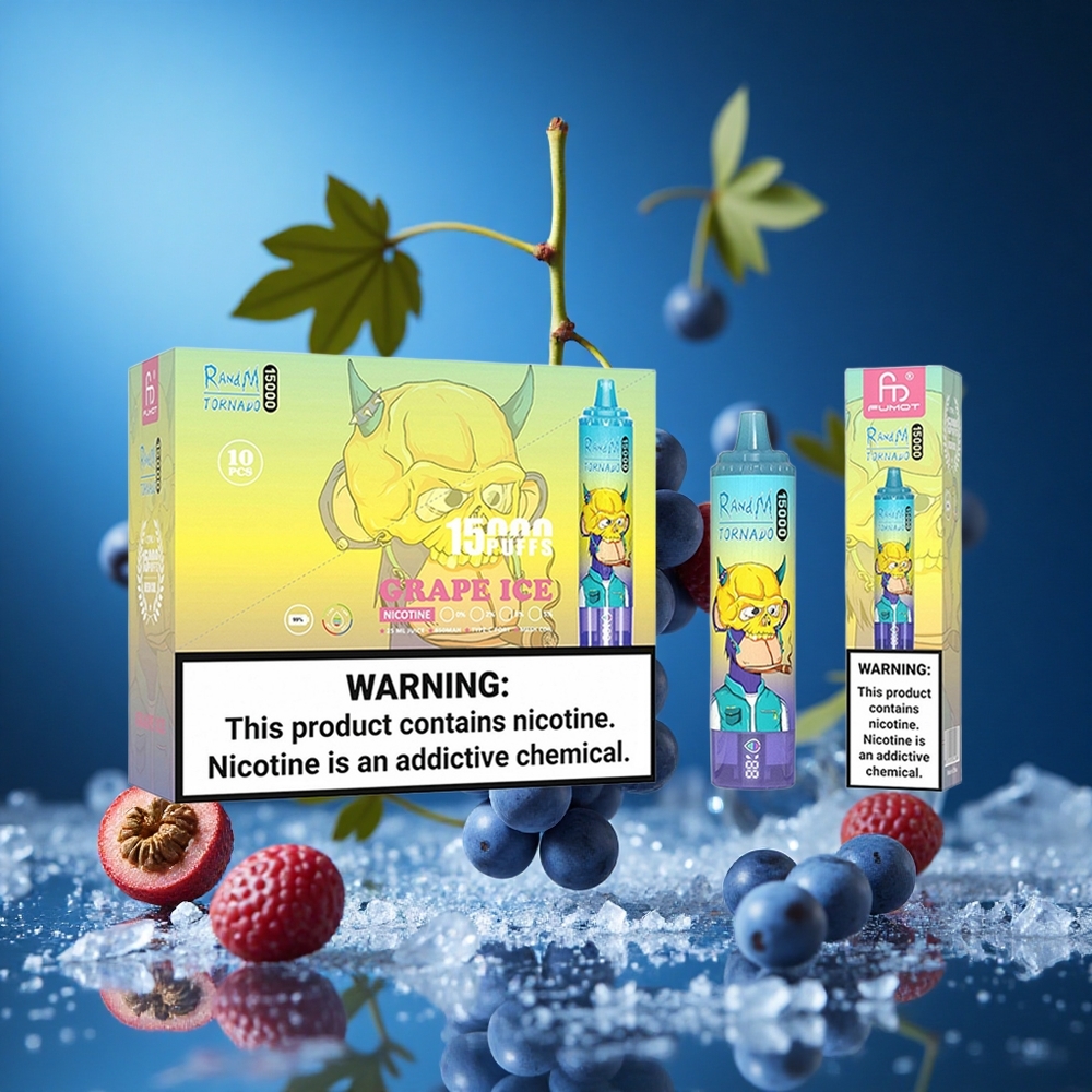 RandM Fumot Tornado 15000 Puffs Za enkratno uporabo Vape Grozdni Led Slovenija vapes