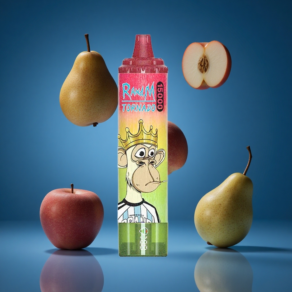 RandM Fumot Tornado 15000 Puffs Za enkratno uporabo Vape Jabolko Breskeva Hruška 25ml Slovenija vapes