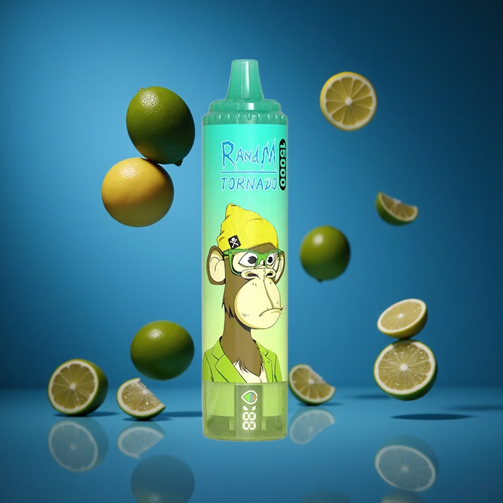 RandM Fumot Tornado 15000 Puffs Za enkratno uporabo Vape Limona Limeta 25ml Slovenija vapes