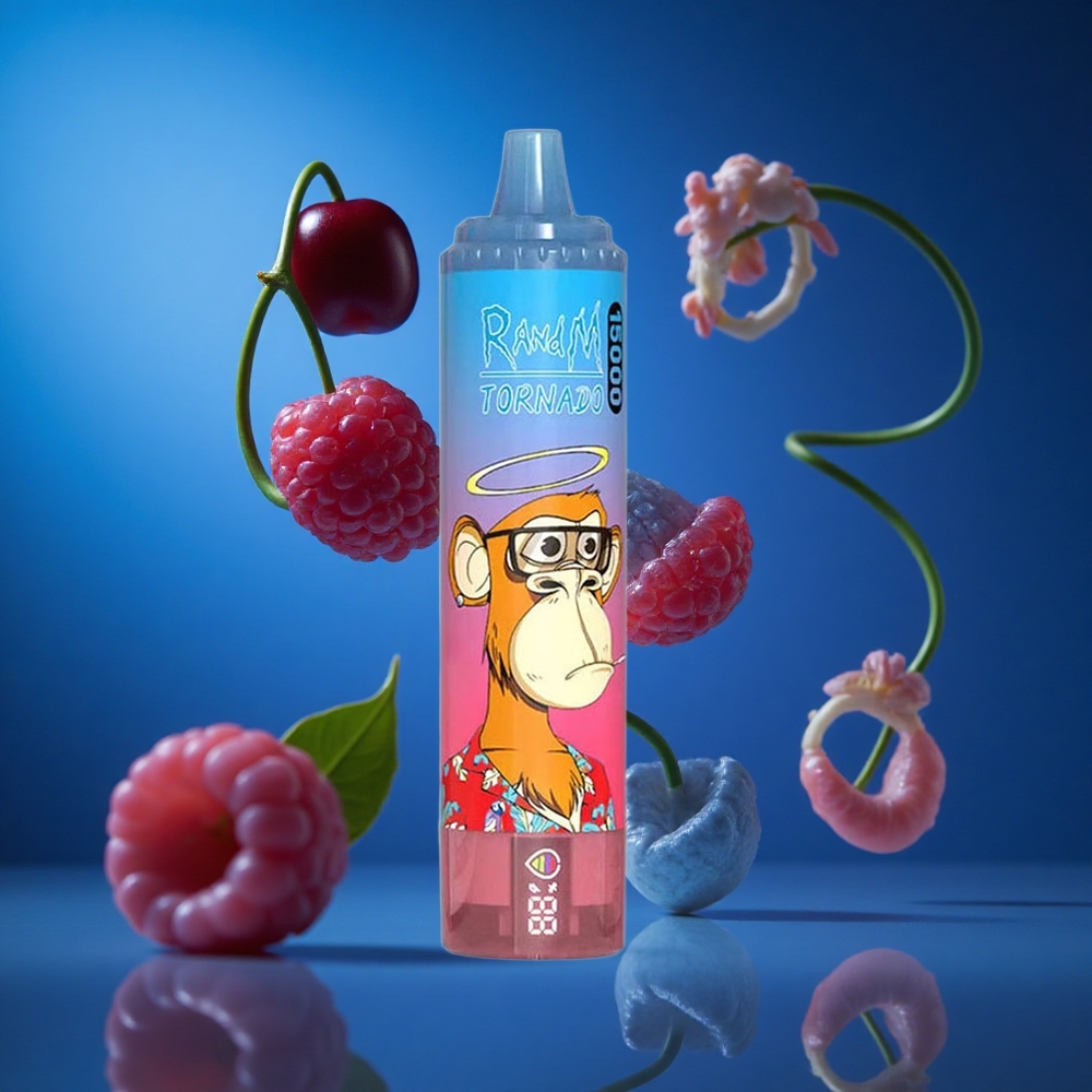 RandM Fumot Tornado 15000 Puffs Za enkratno uporabo Vape Modra Malina Češnja Slovenija vapes
