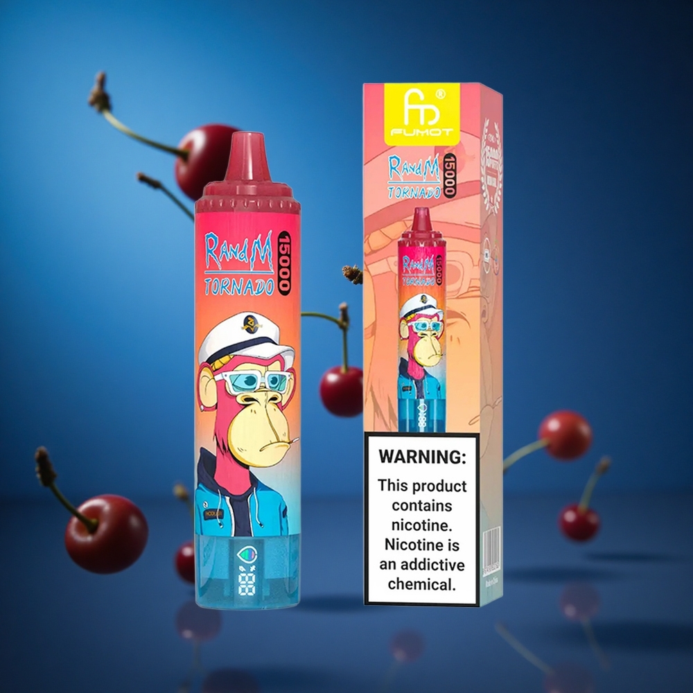RandM Fumot Tornado 15000 Puffs Za enkratno uporabo Vape Češnja 25ml Slovenija vapes