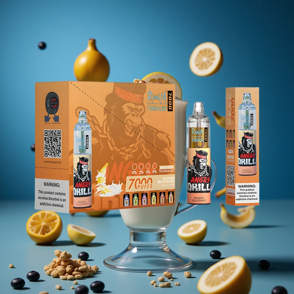 RandM Fumot Tornado 7000 Puffs Bananina Mlečna Krema Slovenija vapes