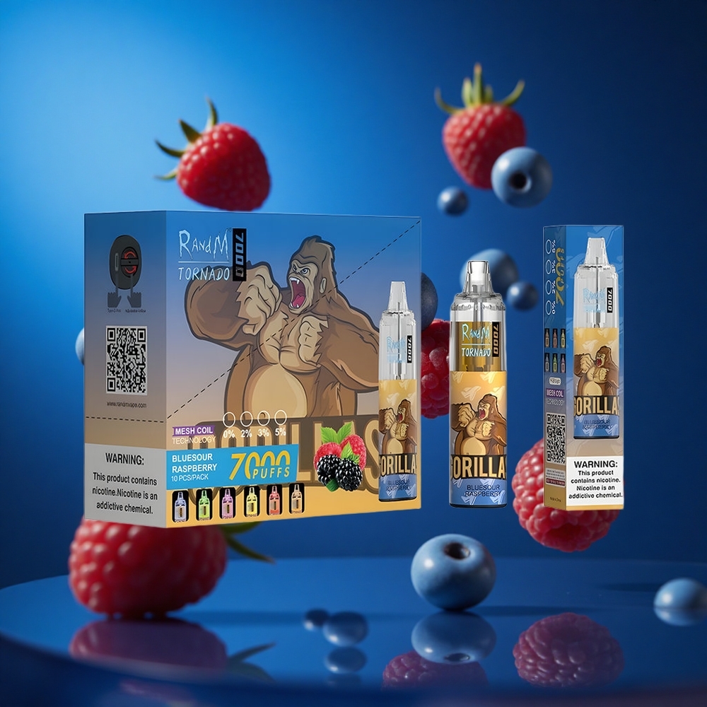 RandM Fumot Tornado 7000 Puffs Borovnica Malina Adjustable Air Slovenija vapes