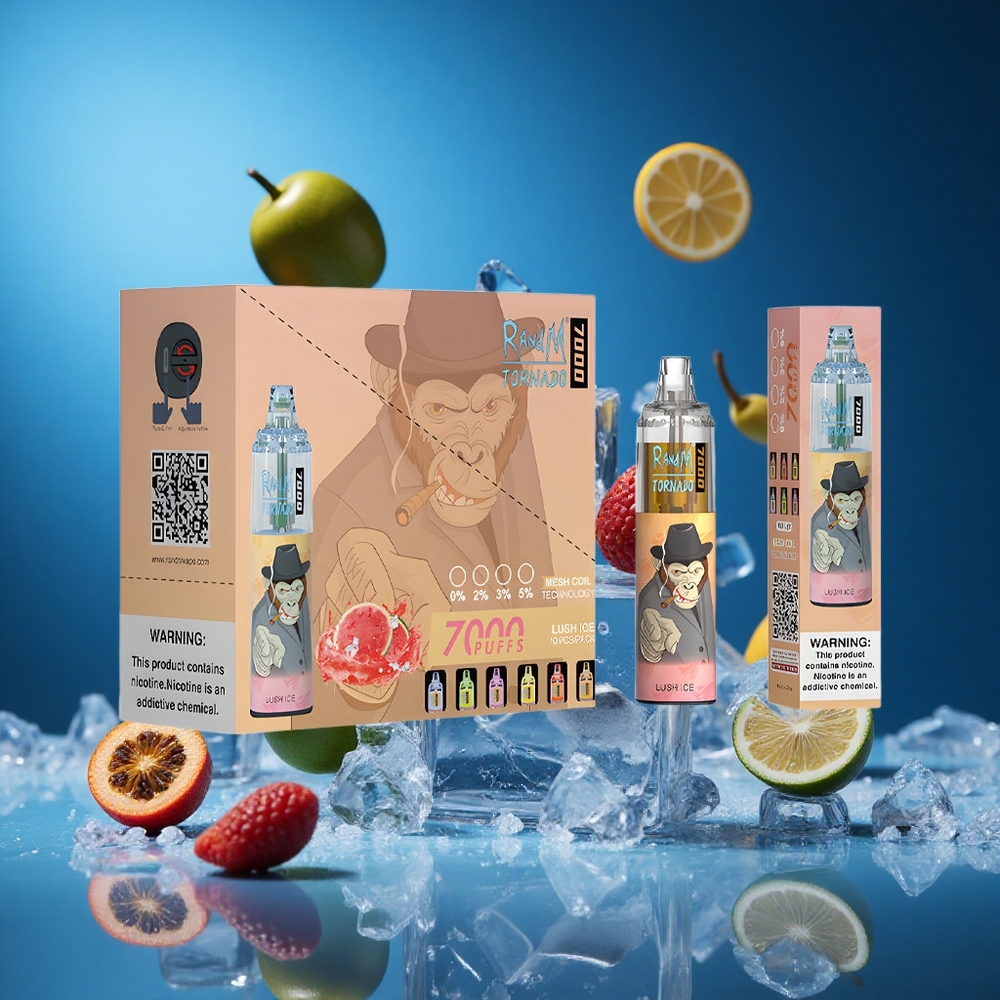 RandM Fumot Tornado 7000 Puffs Dispozabilna Vapa Ledišči Leden Slovenija vapes