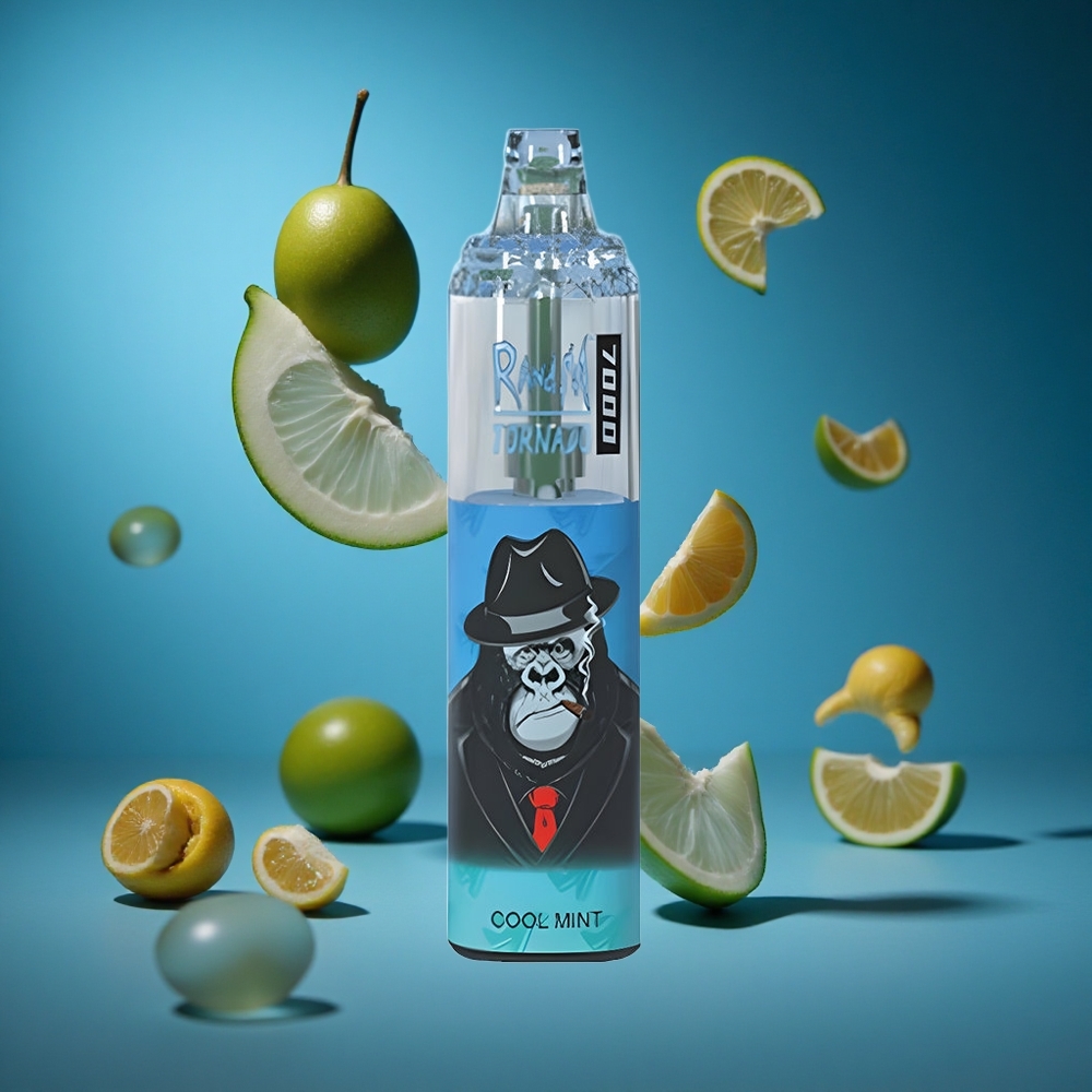 RandM Fumot Tornado 7000 Puffs Hladna Meta Za enkratno uporabo Vape Slovenija vapes