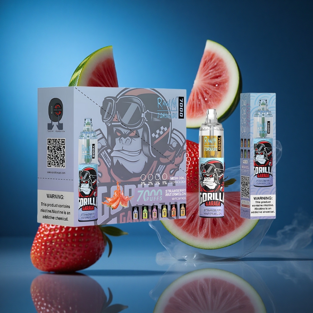 RandM Fumot Tornado 7000 Puffs Jagoda Lubenica 14 ML E-tekočina Slovenija vapes