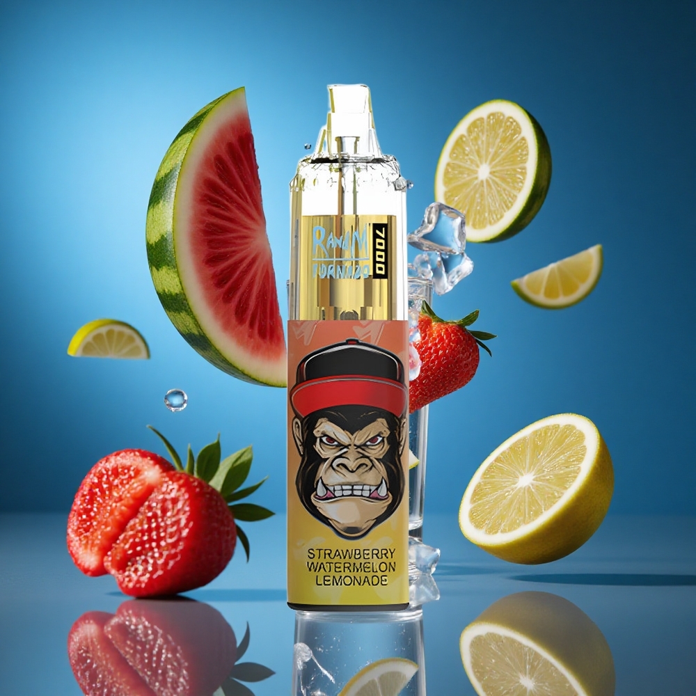 RandM Fumot Tornado 7000 Puffs Jagoda Lubenica Limonada 14 ML E-tekočina Slovenija vapes