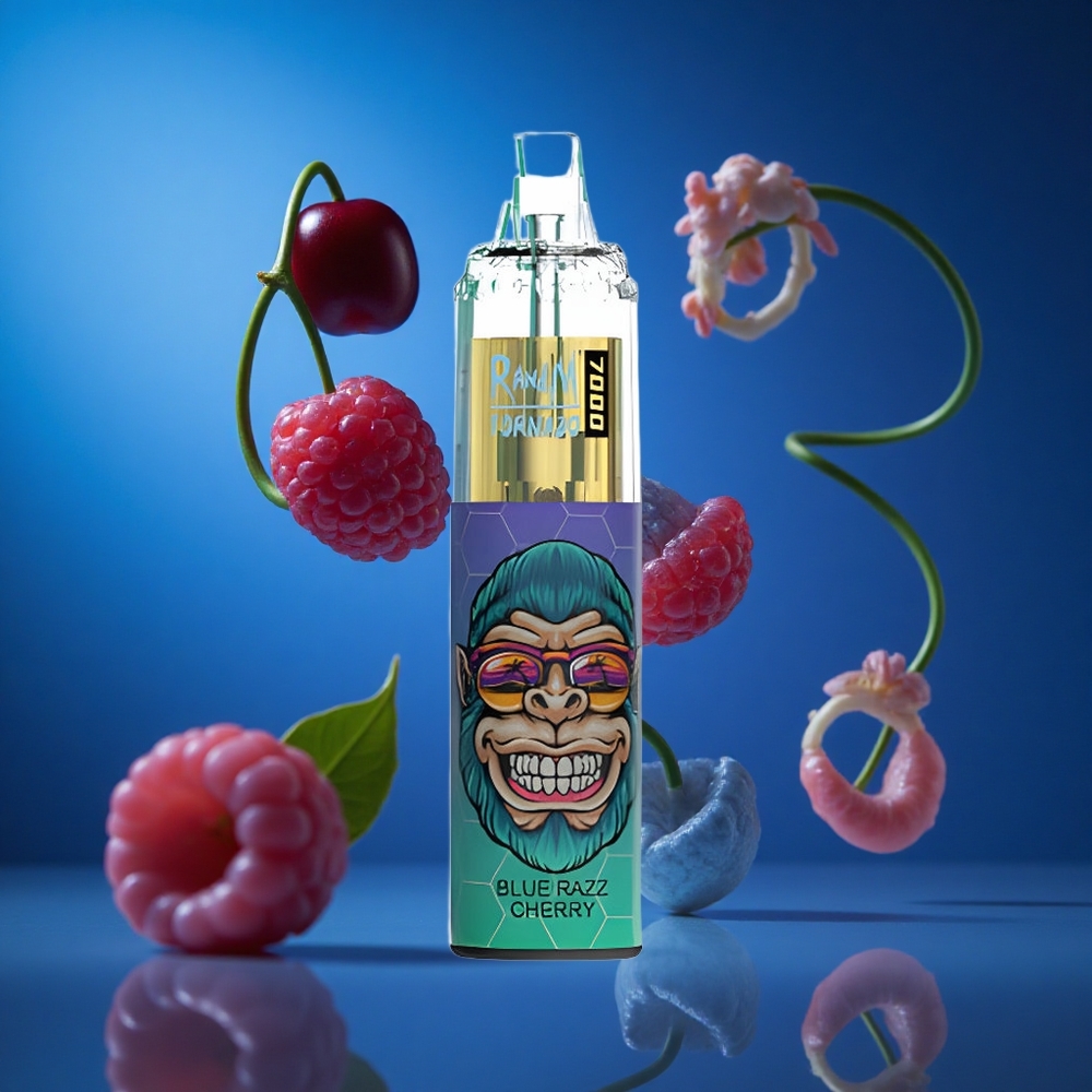 RandM Fumot Tornado 7000 Puffs Modra Malina Češnja 14 ML E-tekočina Slovenija vapes