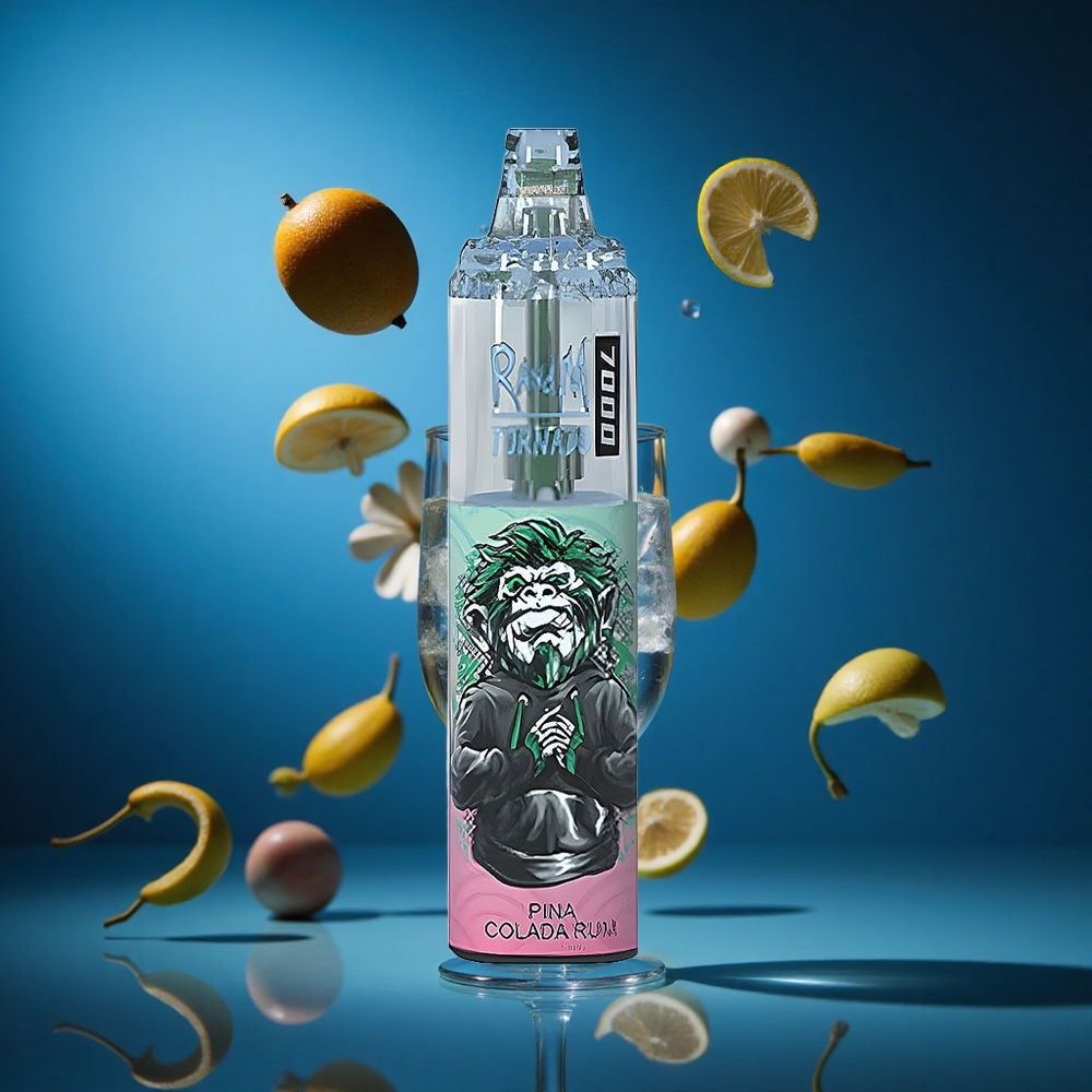 RandM Fumot Tornado 7000 Puffs Okus Pina Colada Rum Zračno Nastavljiv Slovenija vapes