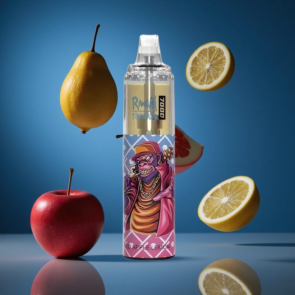 RandM Fumot Tornado 7000 Puffs Rdeče Jabolko Limona 14 ML E-tekočina Slovenija vapes