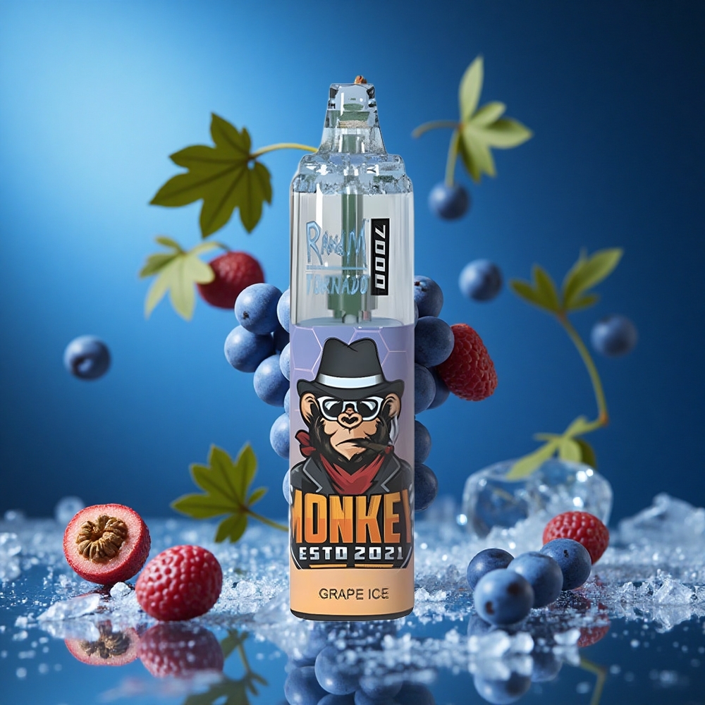 RandM Fumot Tornado 7000 Puffs Za enkratno uporabo Vape Grozdni Led Slovenija vapes