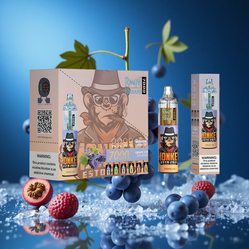 RandM Fumot Tornado 7000 Puffs Za enkratno uporabo Vape Grozdni Led Slovenija vapes