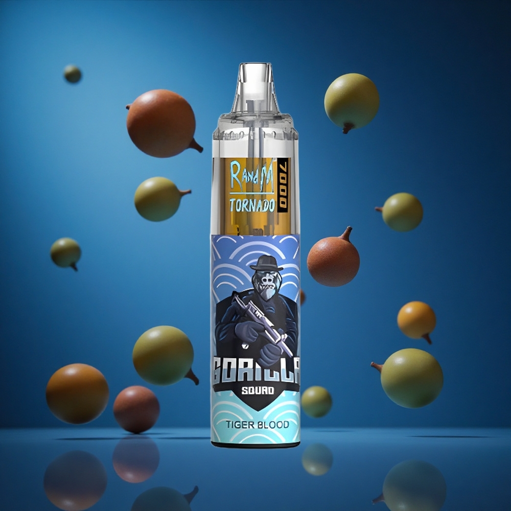 RandM Fumot Tornado 7000 Puffs Za enkratno uporabo Vape Tigrova Kri Slovenija vapes