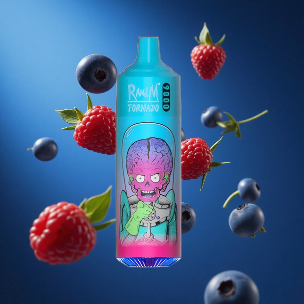 RandM Fumot Tornado 9000 Puffs Borovnica Malina 18 mL Slovenija vapes